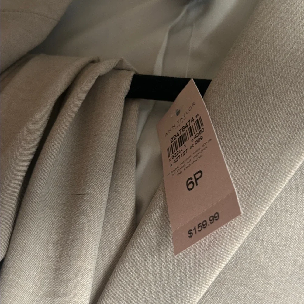 NWT Ann Taylor Light Tan Suit (6P jacket and 4 pants) - Picture 5 of 5